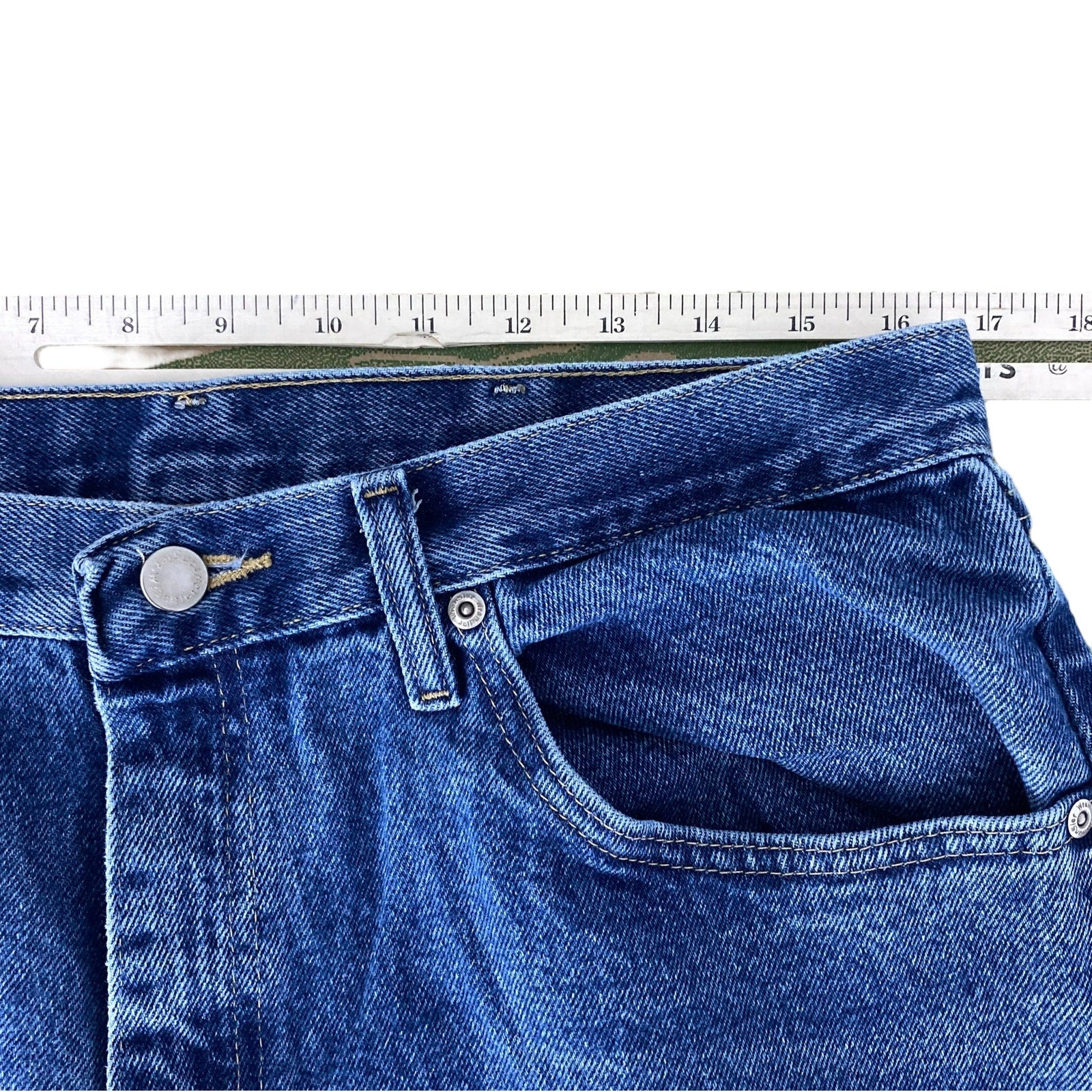 Collection of Wrangler Zip Fly Straight Leg Dark Wash Denim Pants in a gallery layout