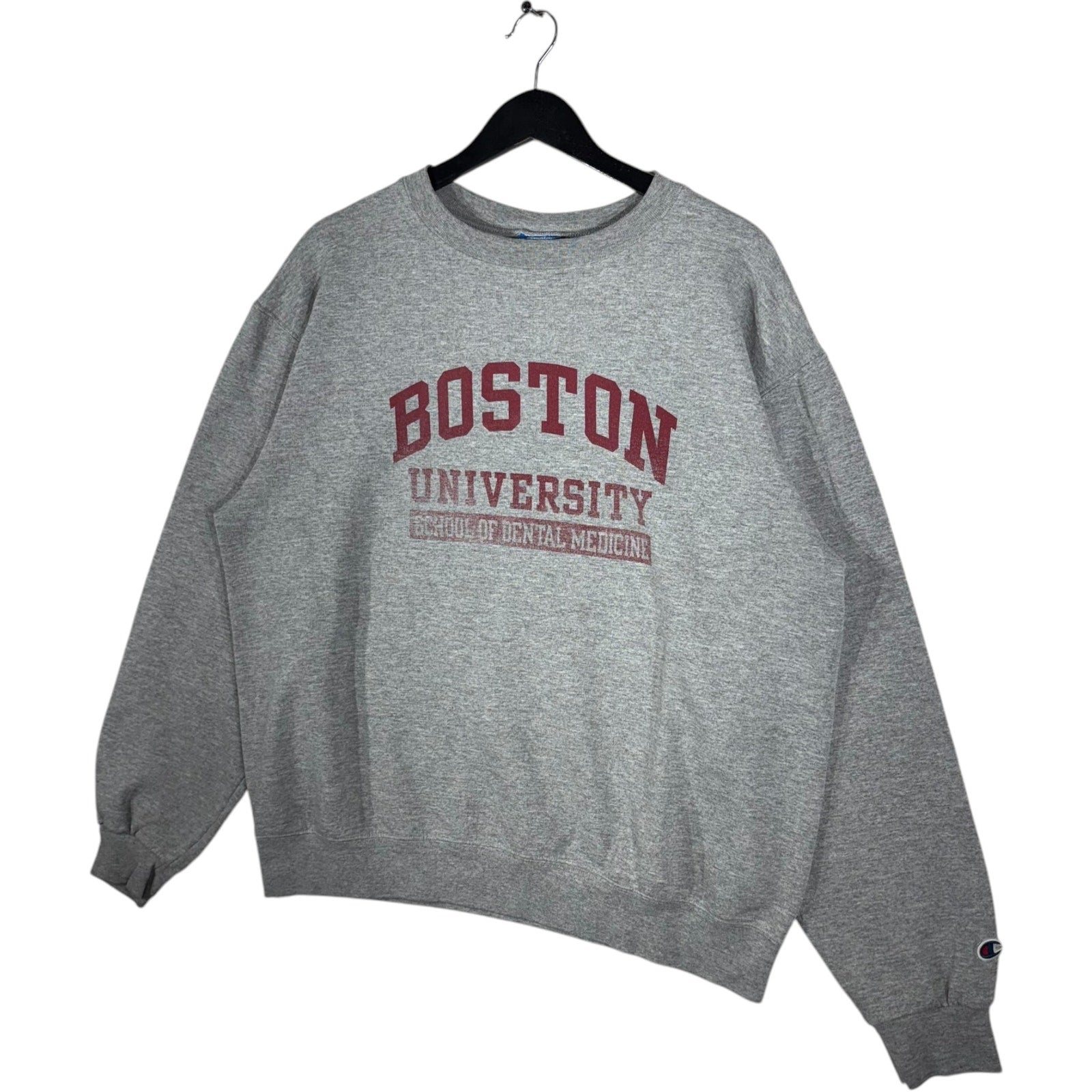 Collection of Champion Boston University Spellout Crewneck in a gallery layout