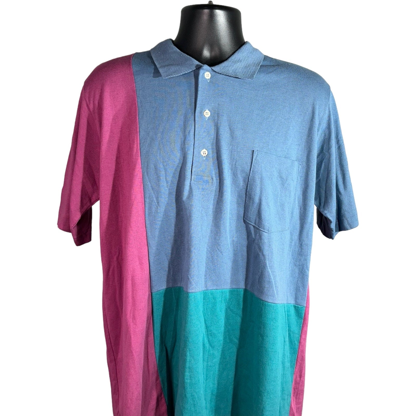 Collection of Sovereign Color Block Short Sleeve Polo in a gallery layout