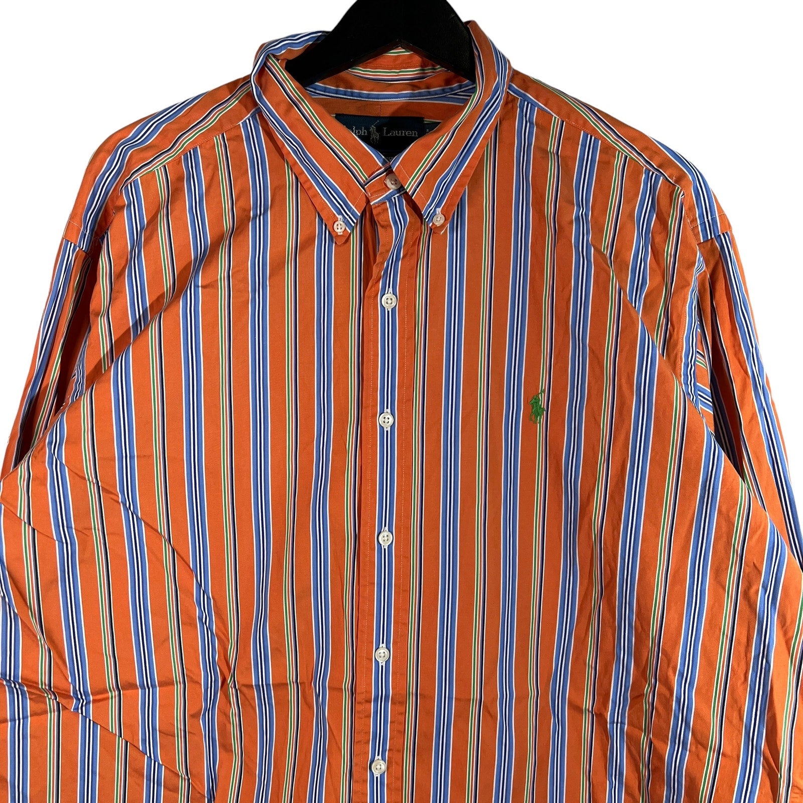 Collection of Ralph Lauren Classic fit Stripe Long Sleeve Button Down in a gallery layout