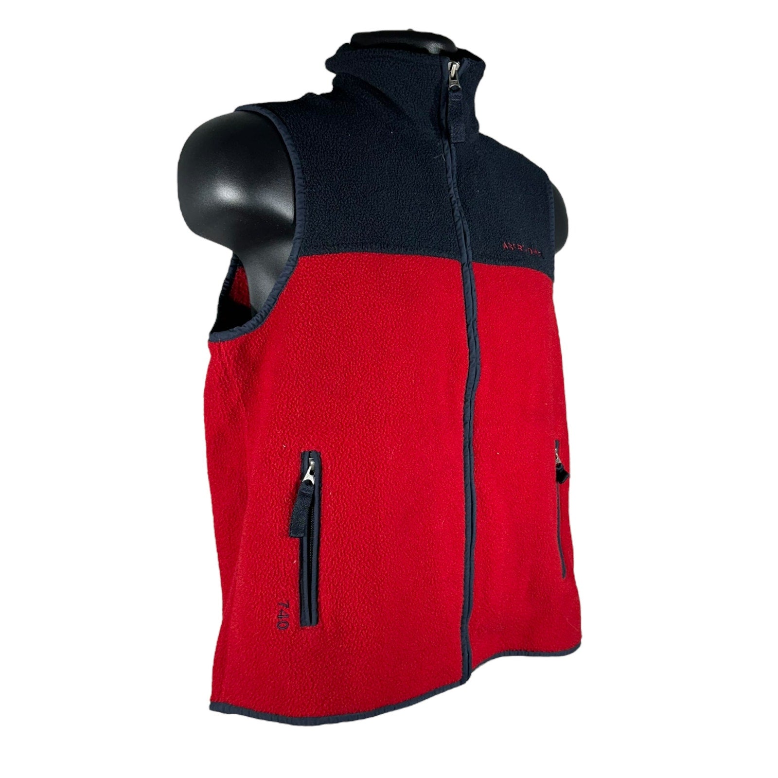 Collection of Vintage Abercrombie & Fitch Zip Up Fleece Vest in a gallery layout