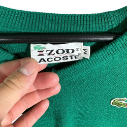 Collection of Vintage Lacoste V-Neck Sweater in a gallery layout