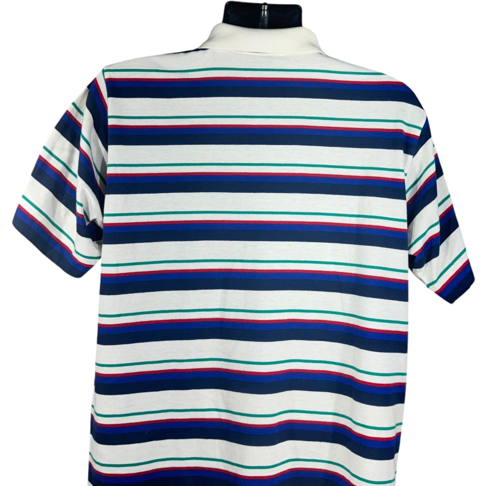 Collection of Brittany Bay Striped Short Sleeve Polo in a gallery layout