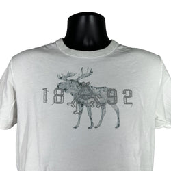 Collection of Abercrombie & Fitch Muscle Fit Moose Print T-Shirt in a gallery layout