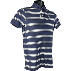 Collection of Abercrombie & Fitch Striped Short Sleeve Polo in a gallery layout