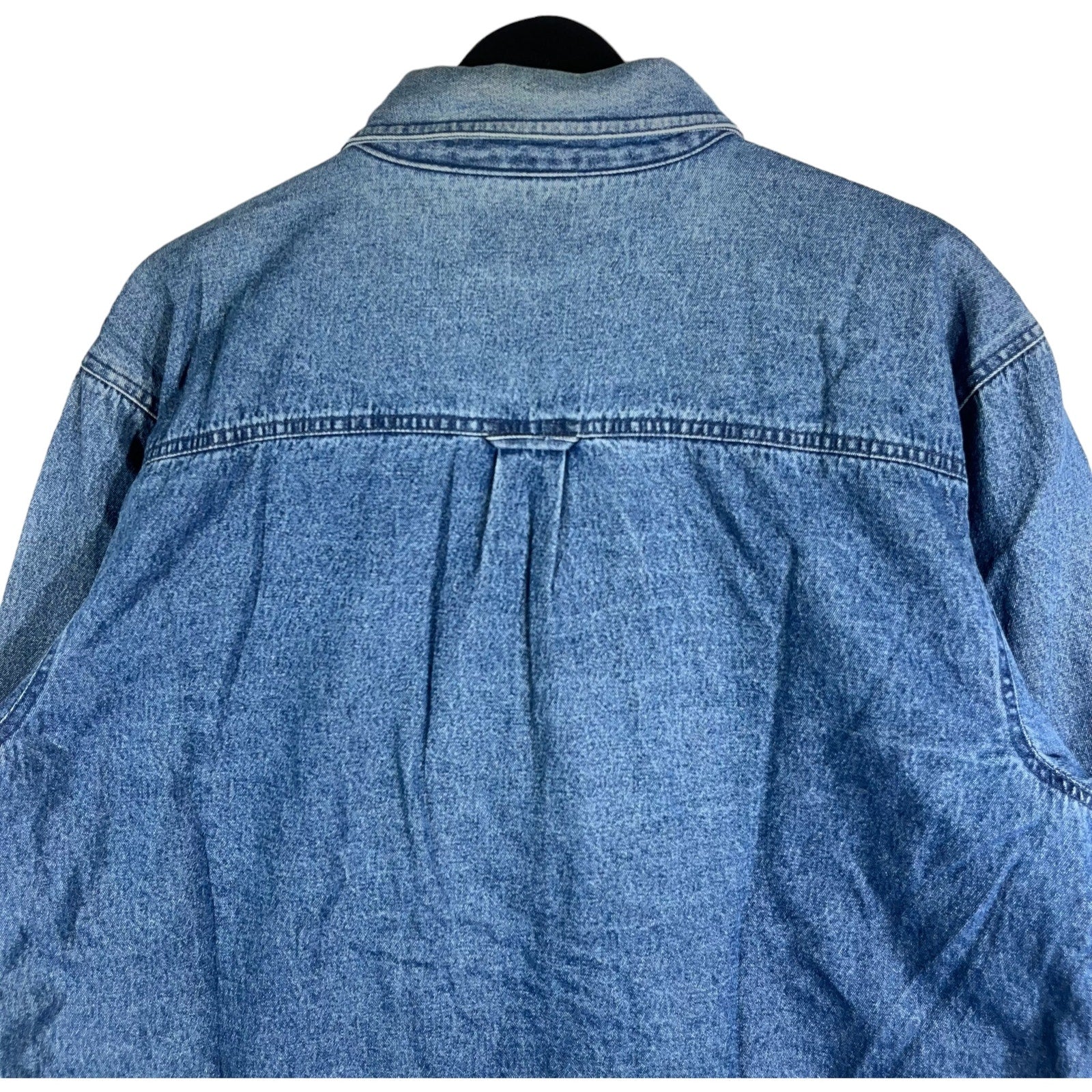 Collection of Weatherproof Fleece Lined Denim Button Down in a gallery layout