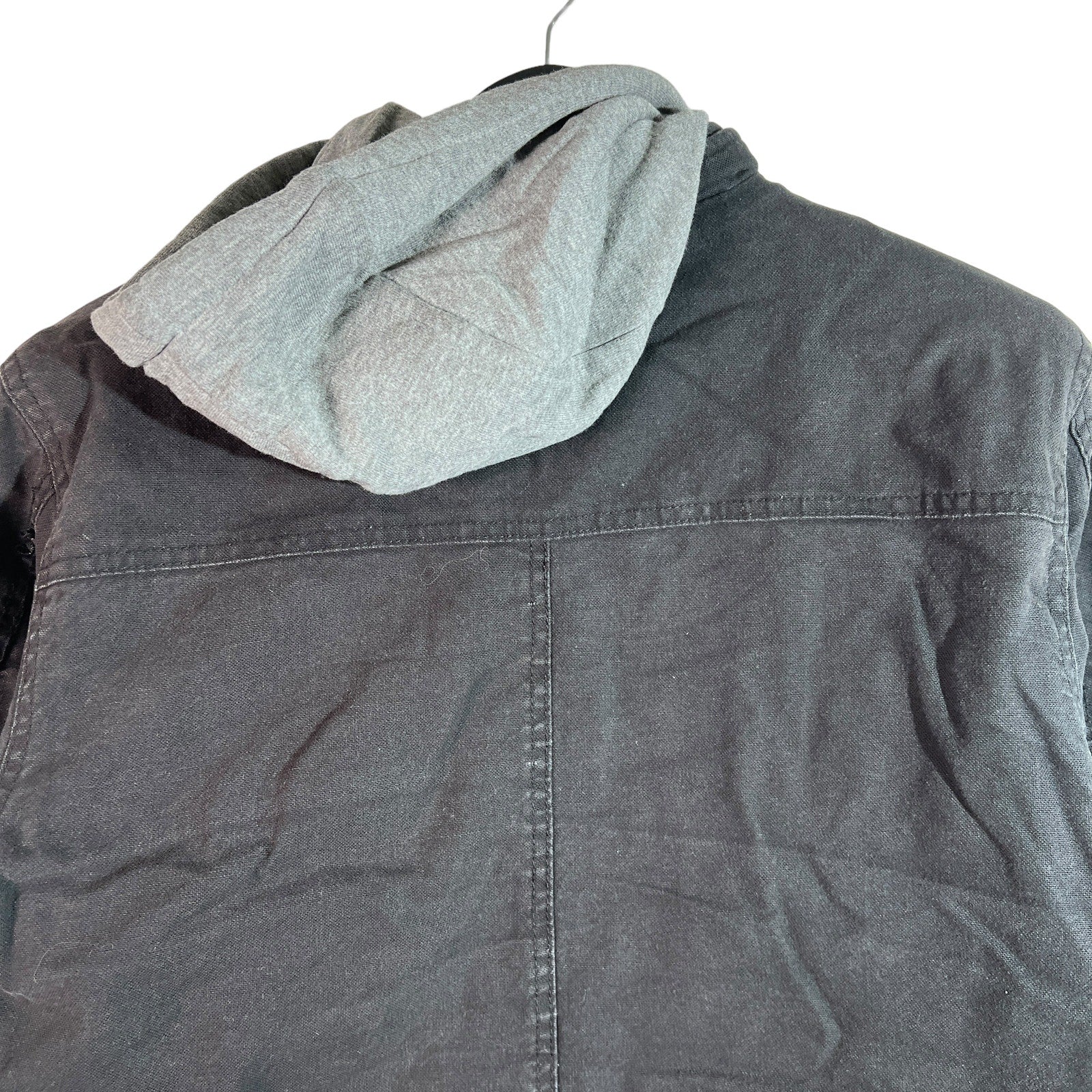 Collection of Genuine Dickies Denim Hoodie Full Zip work Jacket in a gallery layout