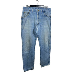 Collection of Wrangler Zip Fly Distressed Straight Leg Denim Pants in a gallery layout