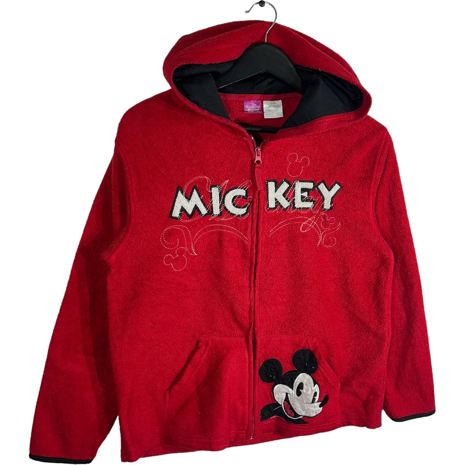 Collection of Disney Mickey Mouse Embroidered Full Zip Hoodie in a gallery layout