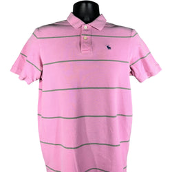 Collection of Abercrombie & Fitch Striped Short Sleeve Polo in a gallery layout