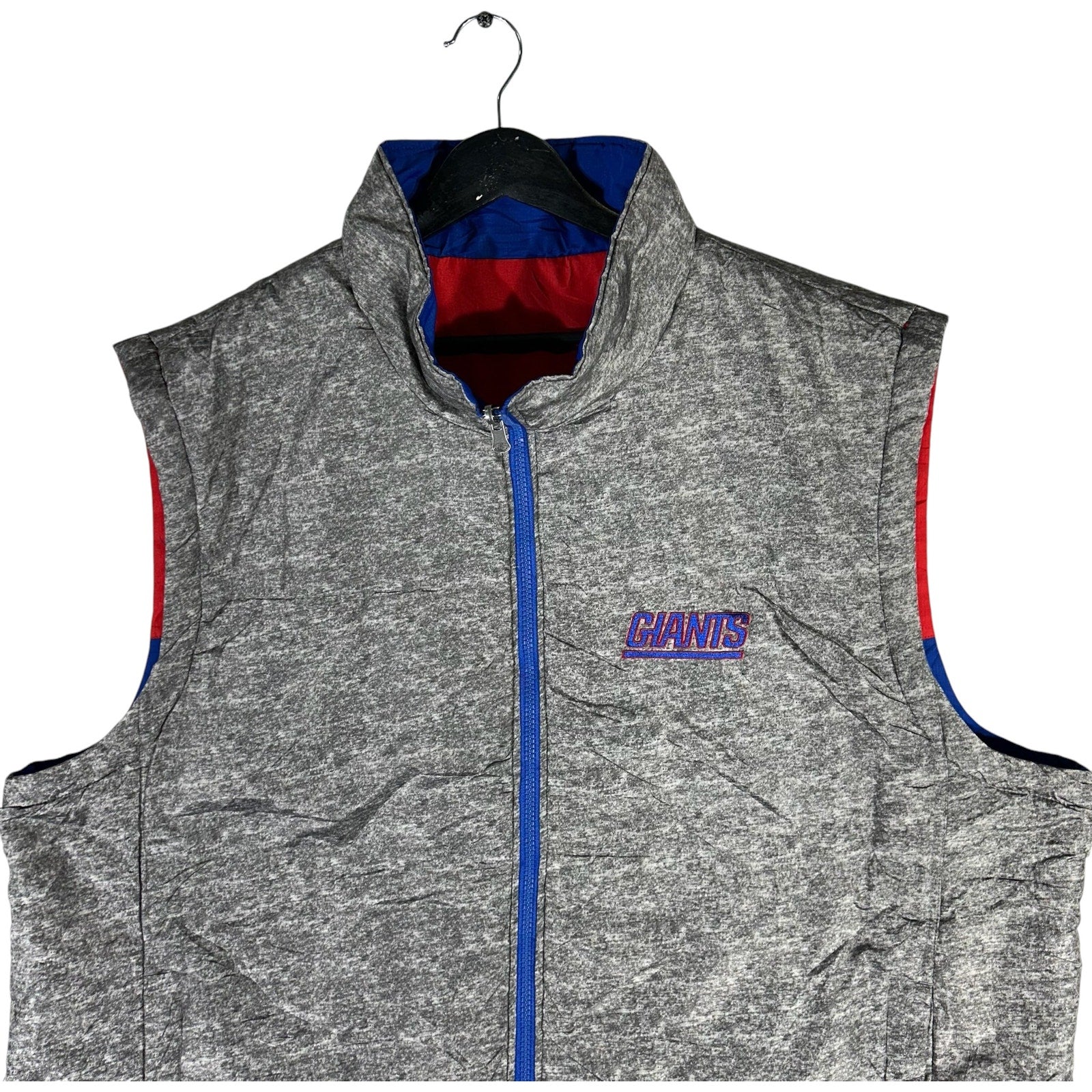 Collection of NFL New York Giants Reversible Full-Zip Vest in a gallery layout
