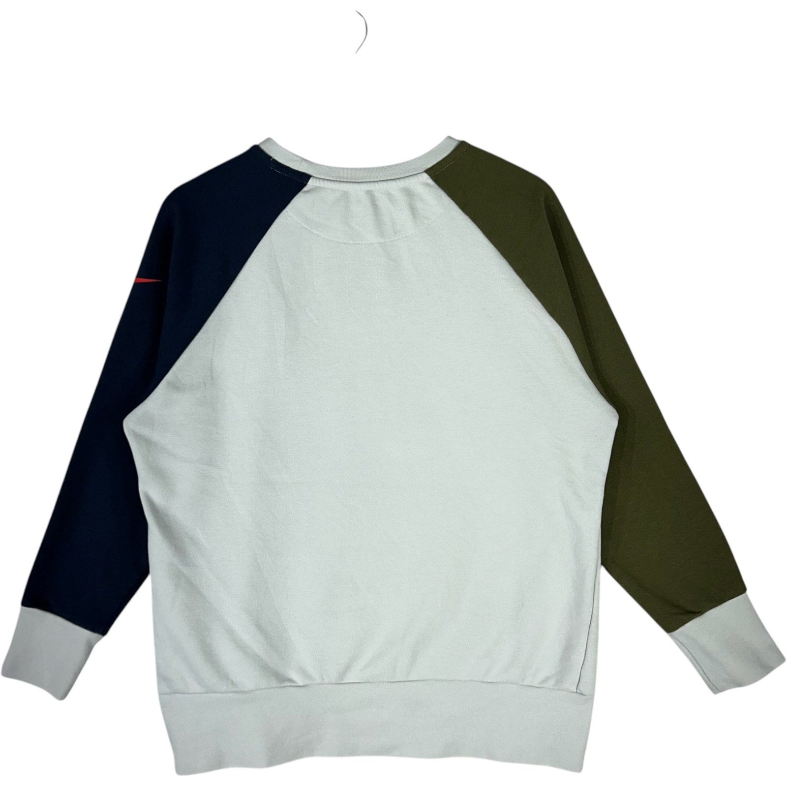 Collection of Nike Big Spell Out Colorblock Dri Fit Crewneck in a gallery layout