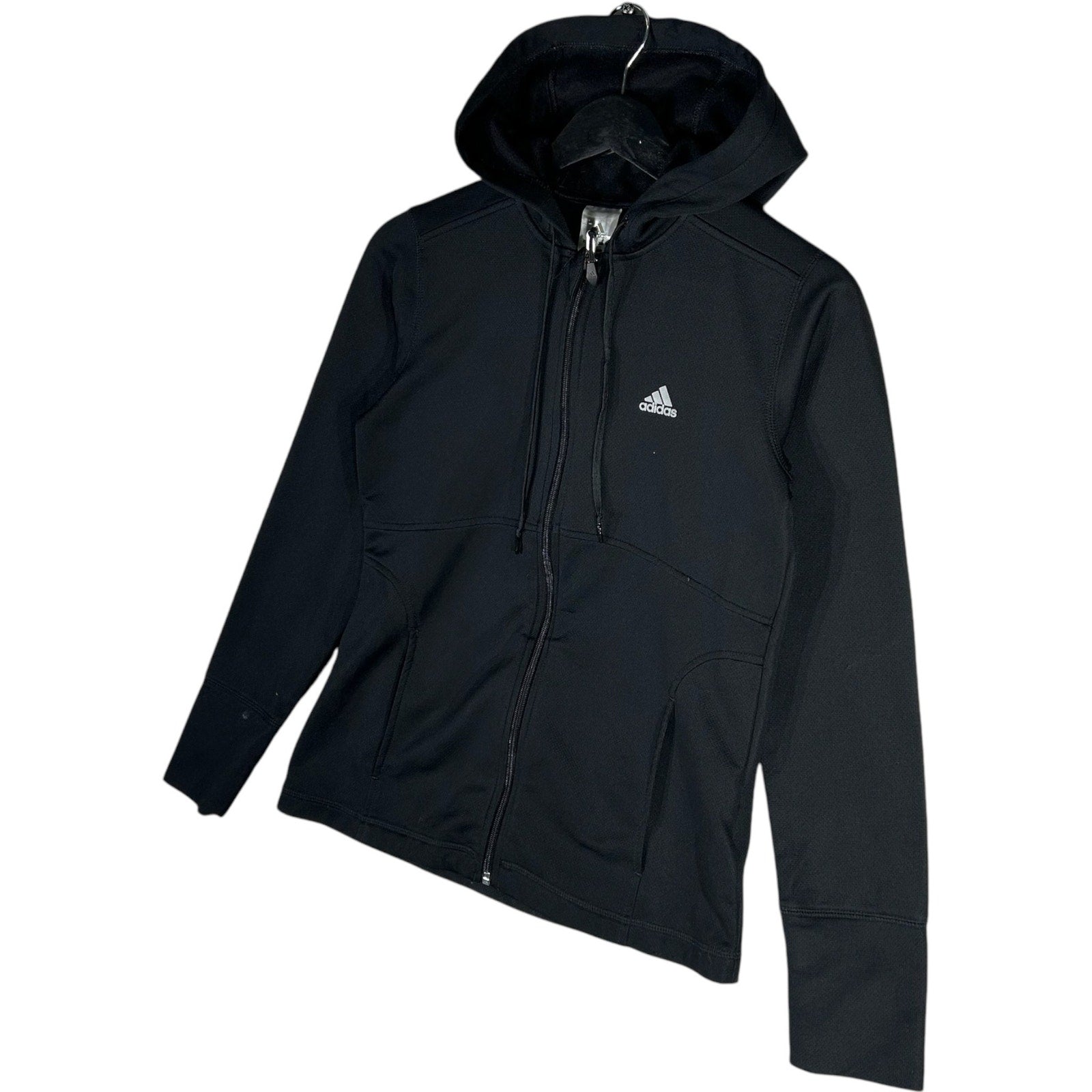 Collection of Adidas Mini Logo Full Zip Hoodie in a gallery layout