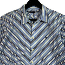 Collection of Ralph Lauren Sport Slim Fit Striped Button Down Shirt in a gallery layout