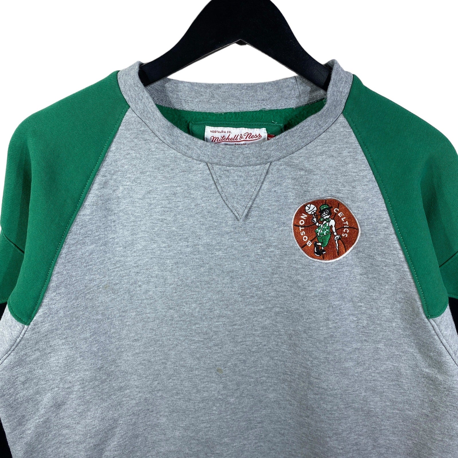 Collection of Boston Celtics Color Block NBA Crewneck in a gallery layout