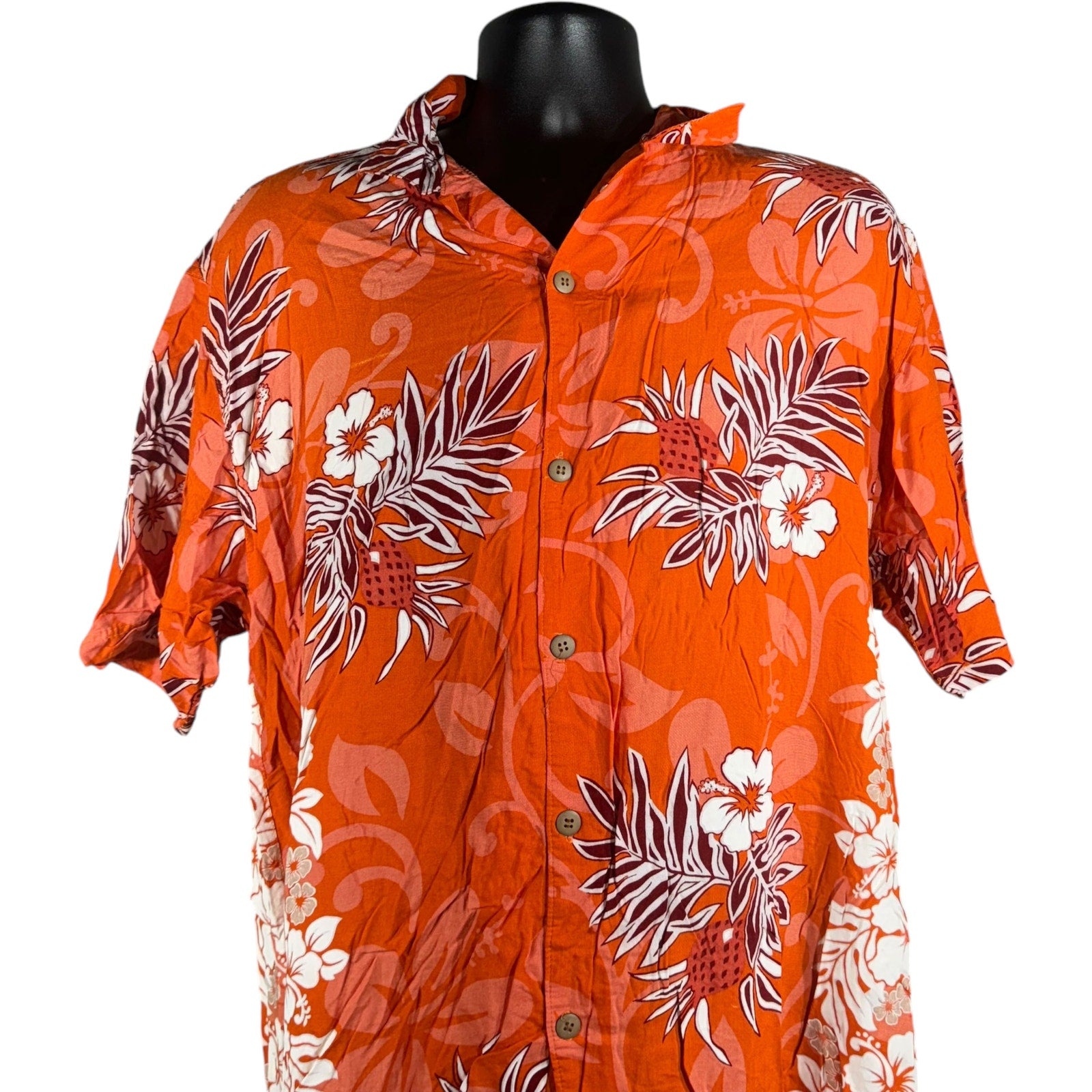 Collection of Floral Hawaiian Short Sleeve Button Up in a gallery layout