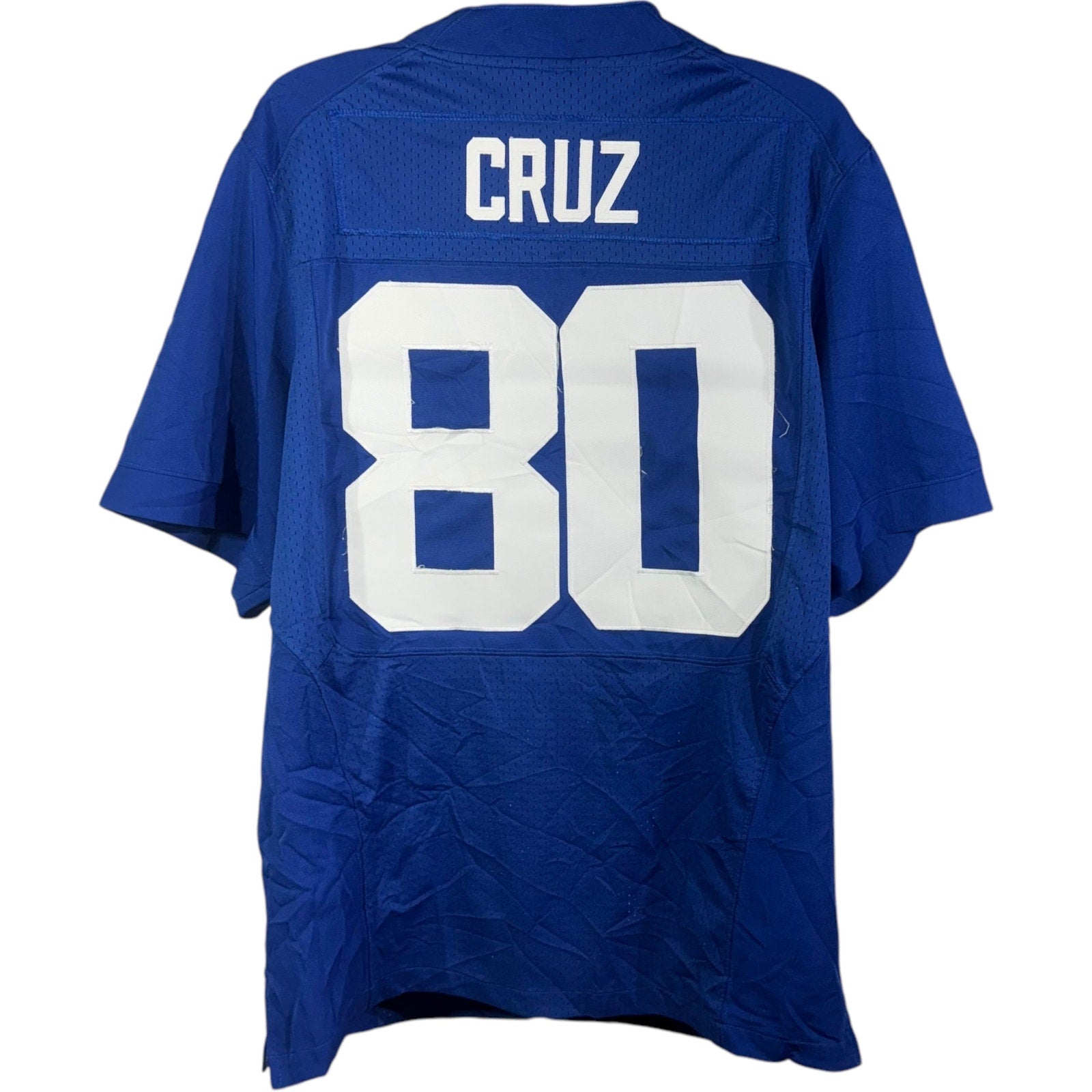 Collection of Nike New York Giants #80 Victor Cruz NFL Jersey in a gallery layout