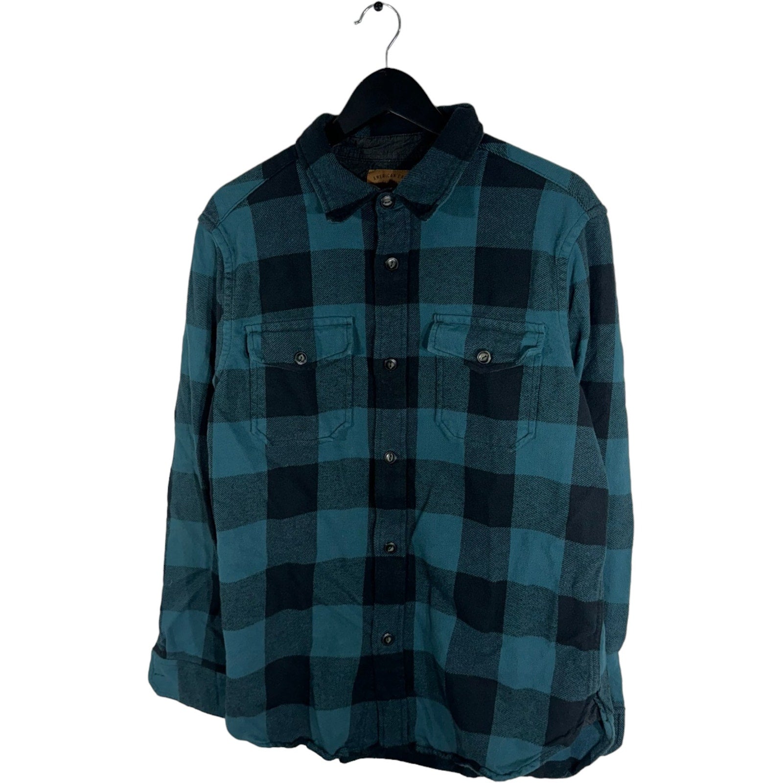 Collection of American Eagle Outfitters Plaid Flannel in a gallery layout