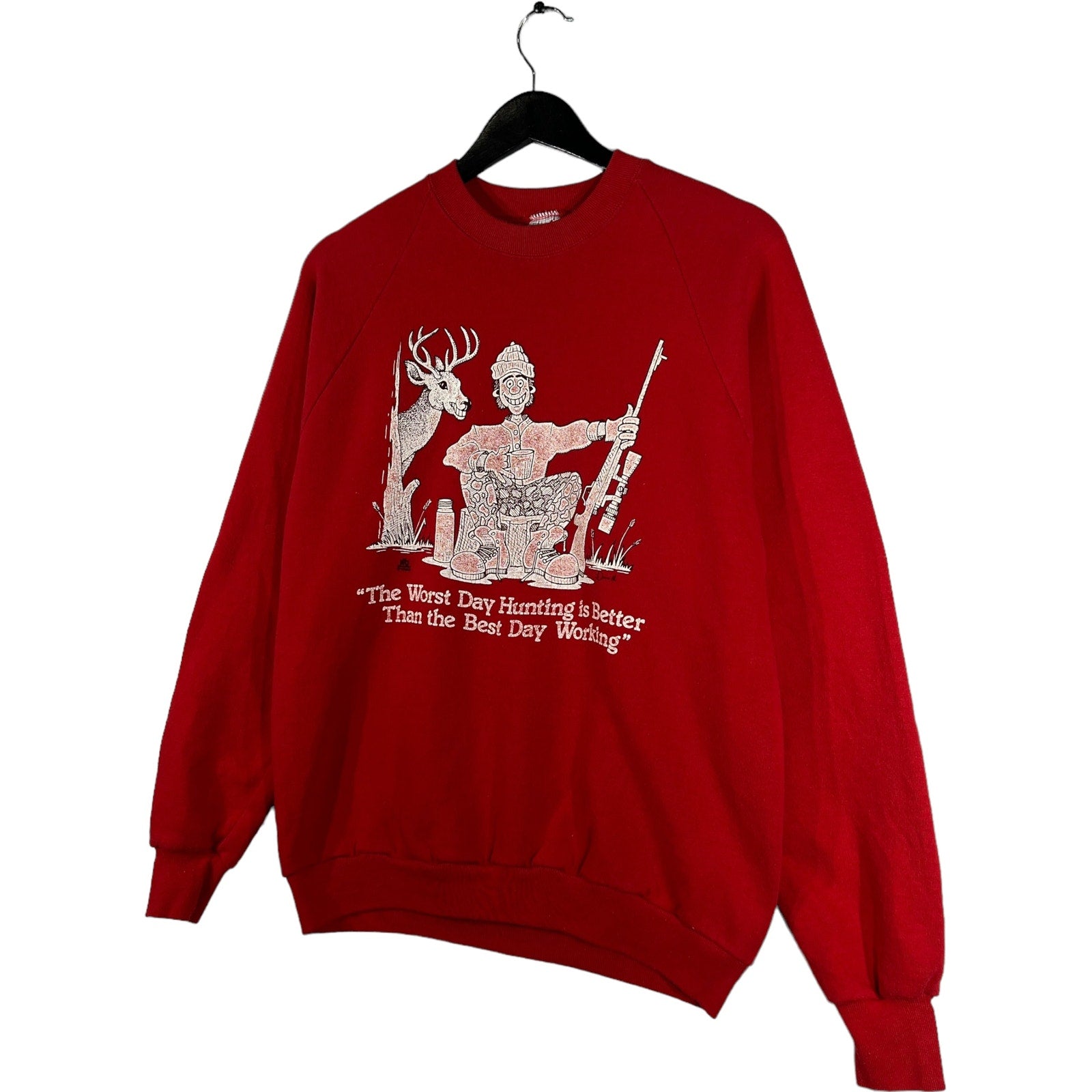 Collection of Vintage Hunting Quote Crewneck in a gallery layout