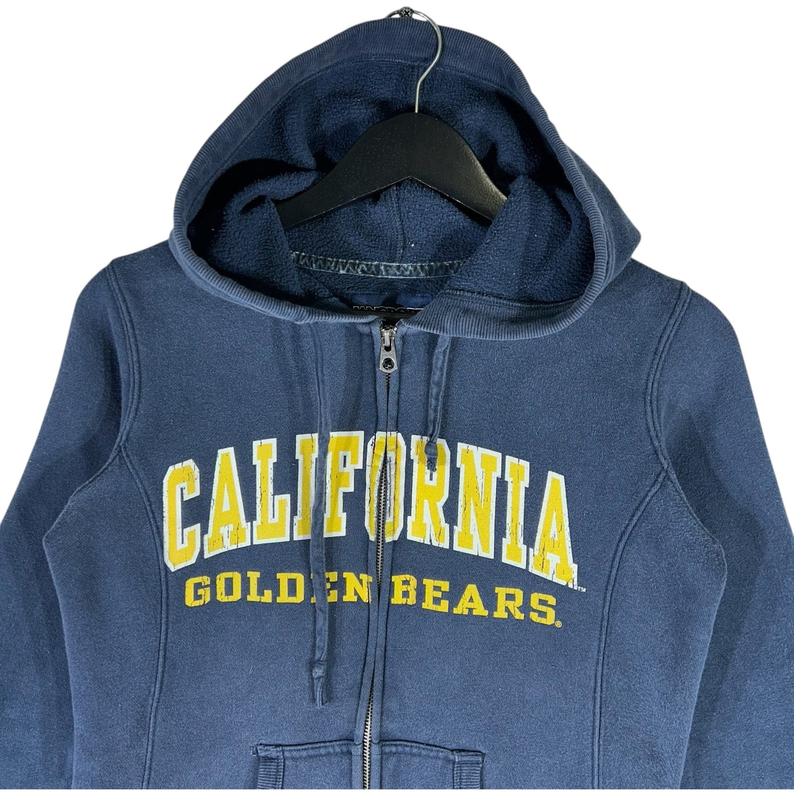 Collection of University of California Golden Bears Spellout Full Zip Hoodie in a gallery layout