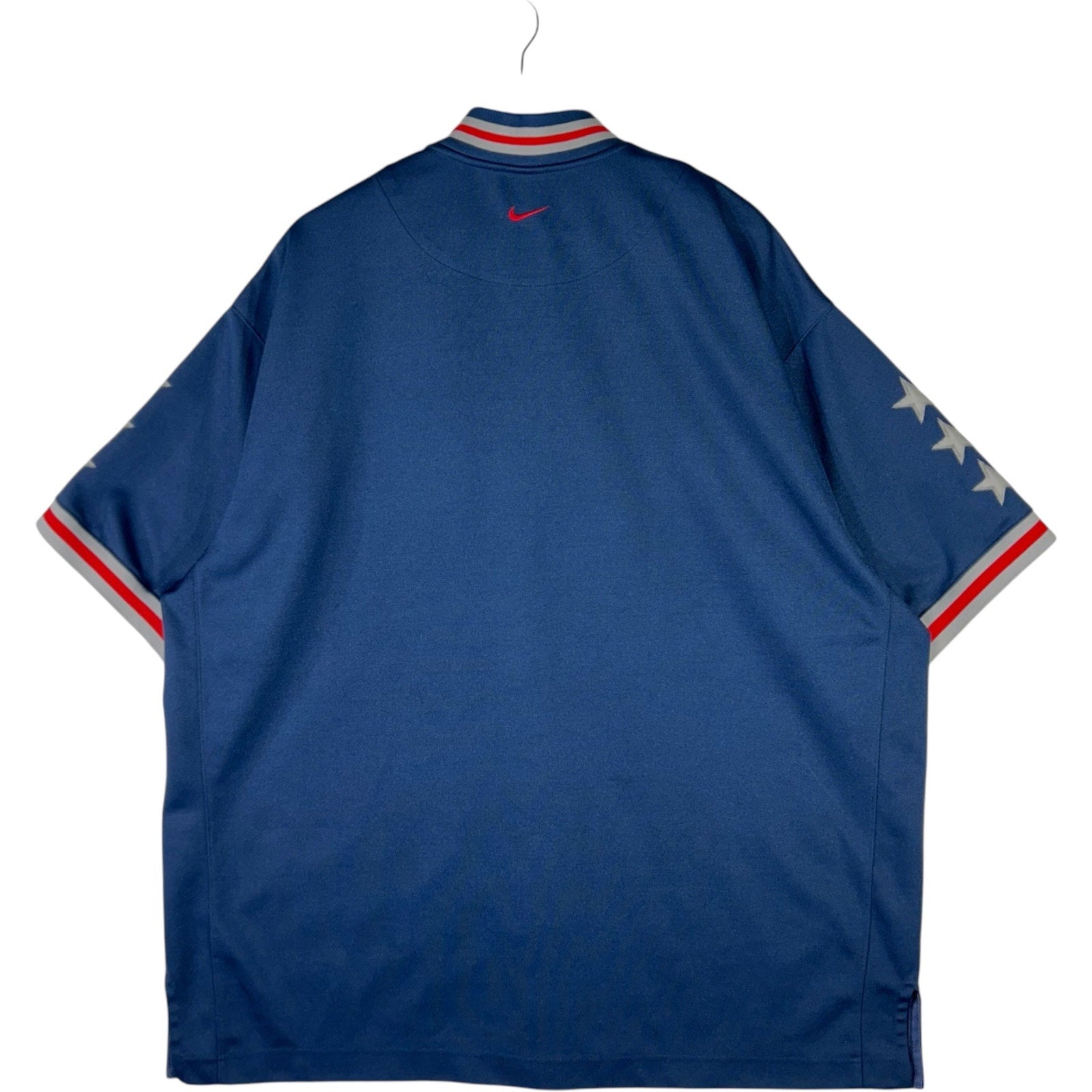 Collection of Nike Team New Jersey Nets NBA Warm Up Jersey in a gallery layout