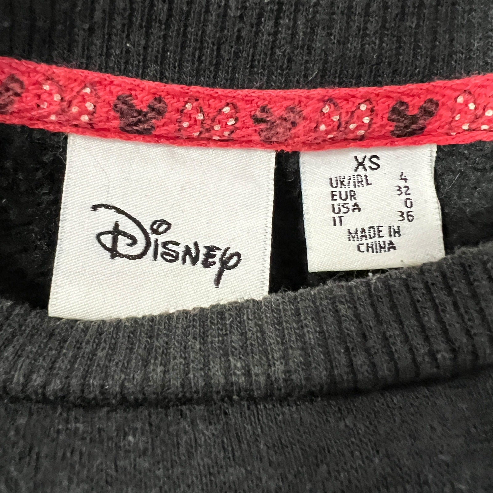 Collection of Disney Mickey & Minnie Cut & Sew Crewneck in a gallery layout