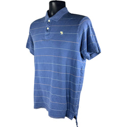 Collection of Abercrombie & Fitch Striped Short Sleeve Polo in a gallery layout