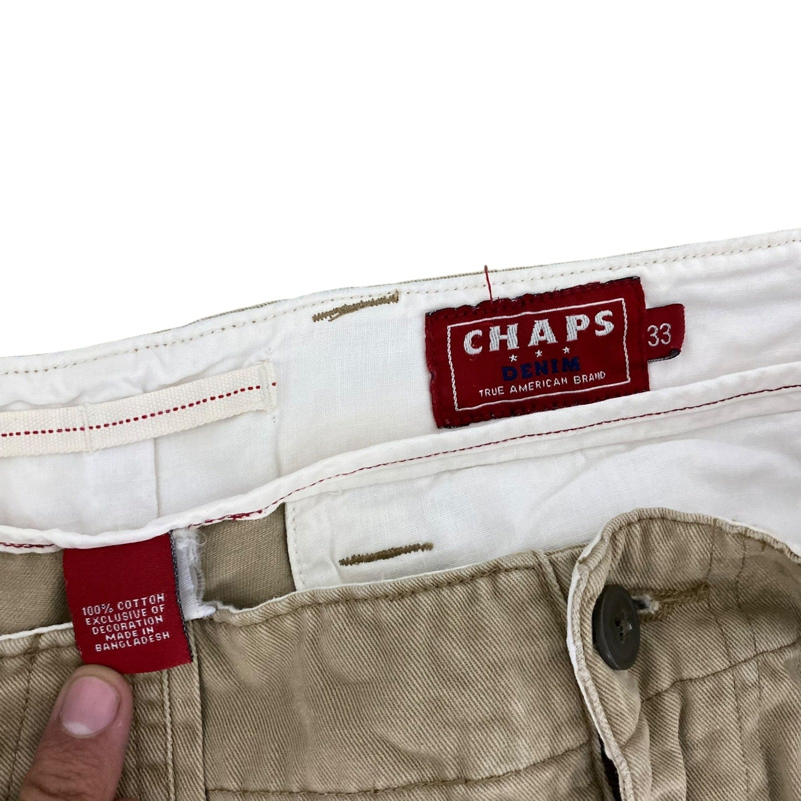 Collection of Chaps Zip Fly Cargo Shorts in a gallery layout