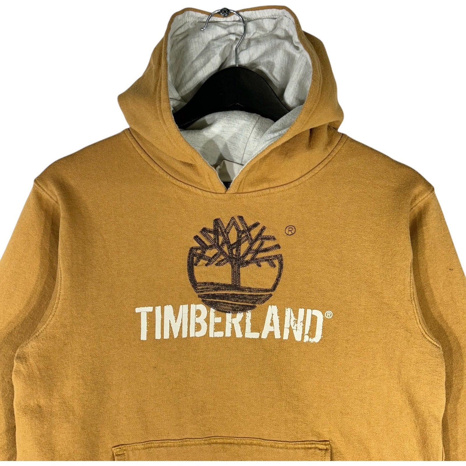 Collection of Vintage Timberland Embroidered Logo Hoodie in a gallery layout