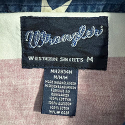 Collection of Vintage Wrangler Button Up American Flag Shirt in a gallery layout