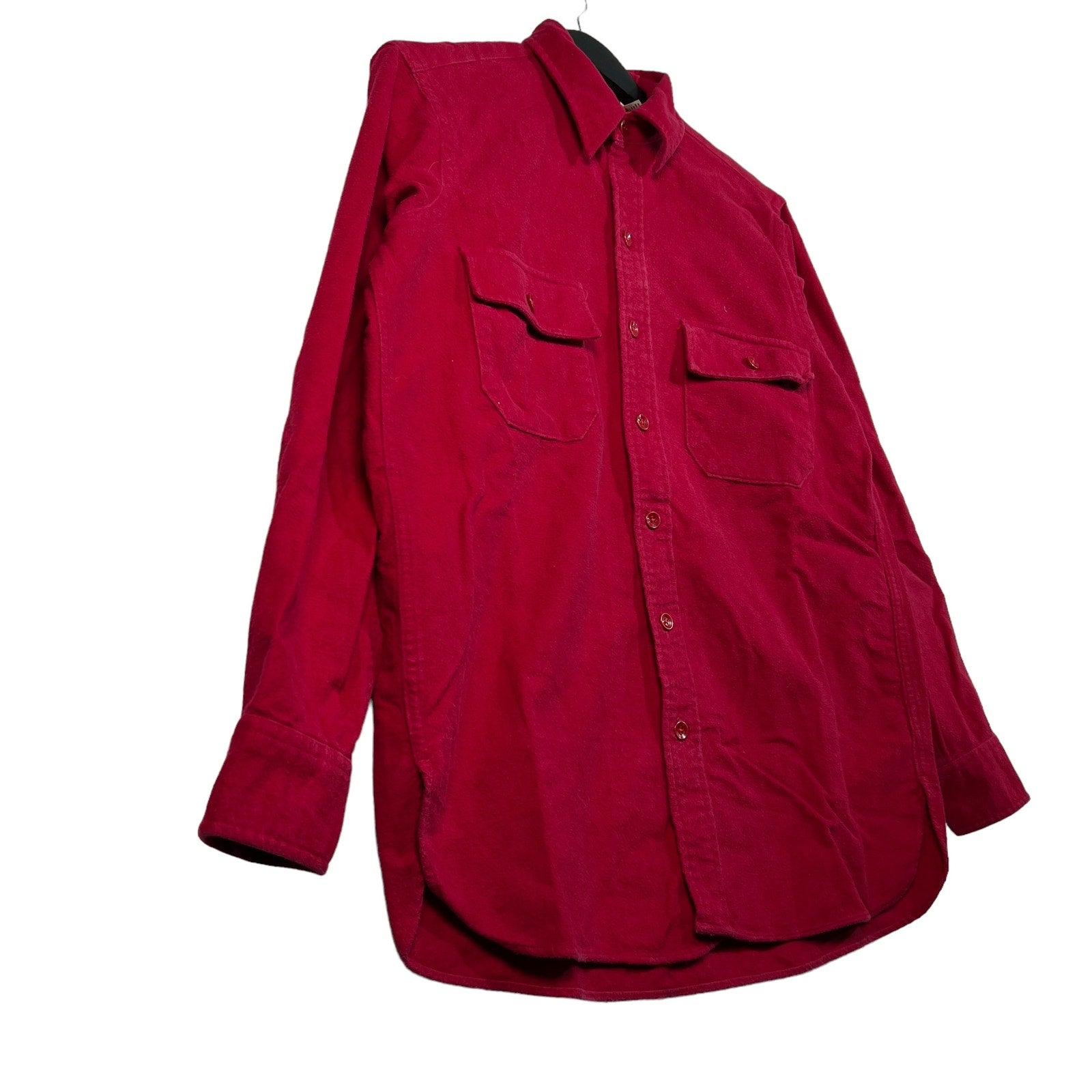 Collection of L.L. Bean Chamois Cloth Button Up Flannel in a gallery layout