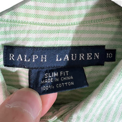 Collection of Ralph Lauren Slim Fit Stripes Long Sleeve Button Down in a gallery layout