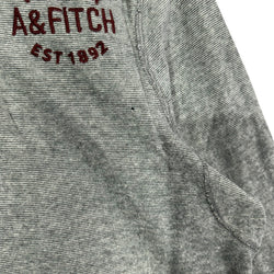 Collection of Abercrombie & Fitch Henley Muscle Long Sleeve Shirt in a gallery layout