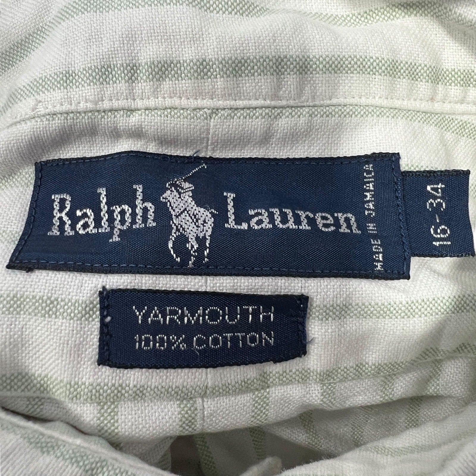 Collection of Vintage Polo Ralph Lauren Yarmouth Striped Button Down Dress Shirt in a gallery layout