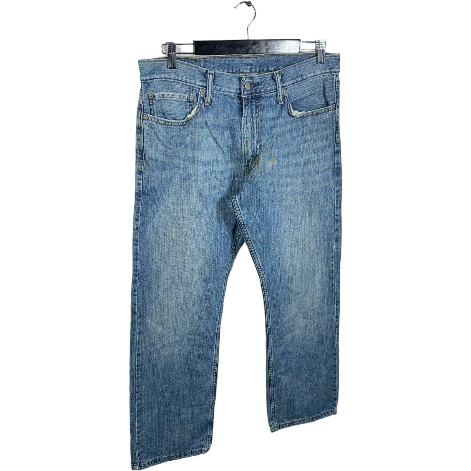 Collection of Levi's Denim Straight Leg Jeans 32 x 29 in a gallery layout