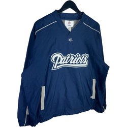 Collection of NFL New England Patriots Spellout Pullover Light Jacket in a gallery layout