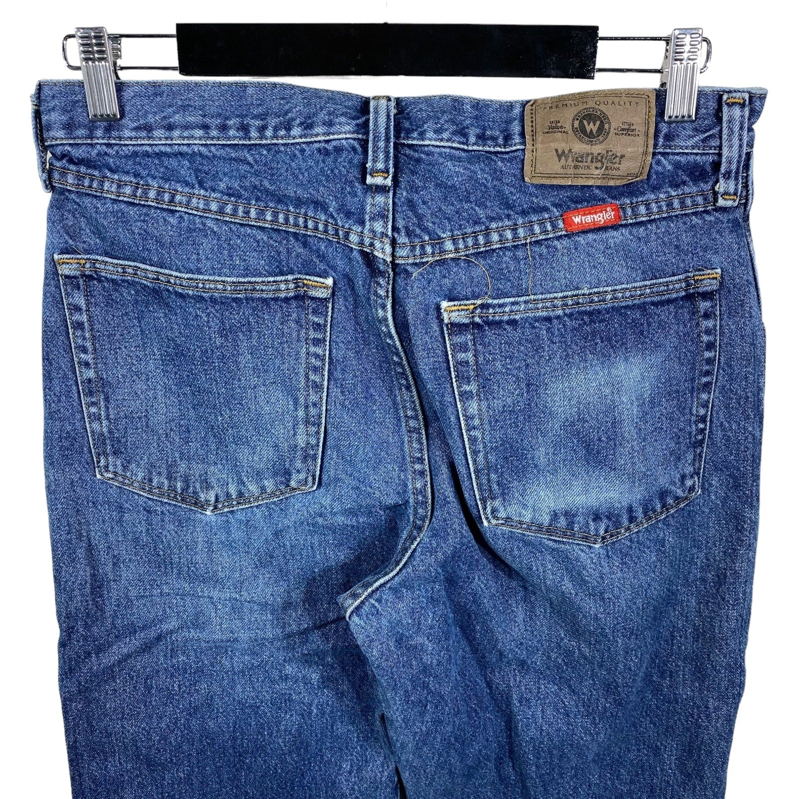 Collection of Wrangler Zip Fly Straight Leg Medium Wash Denim Pants in a gallery layout