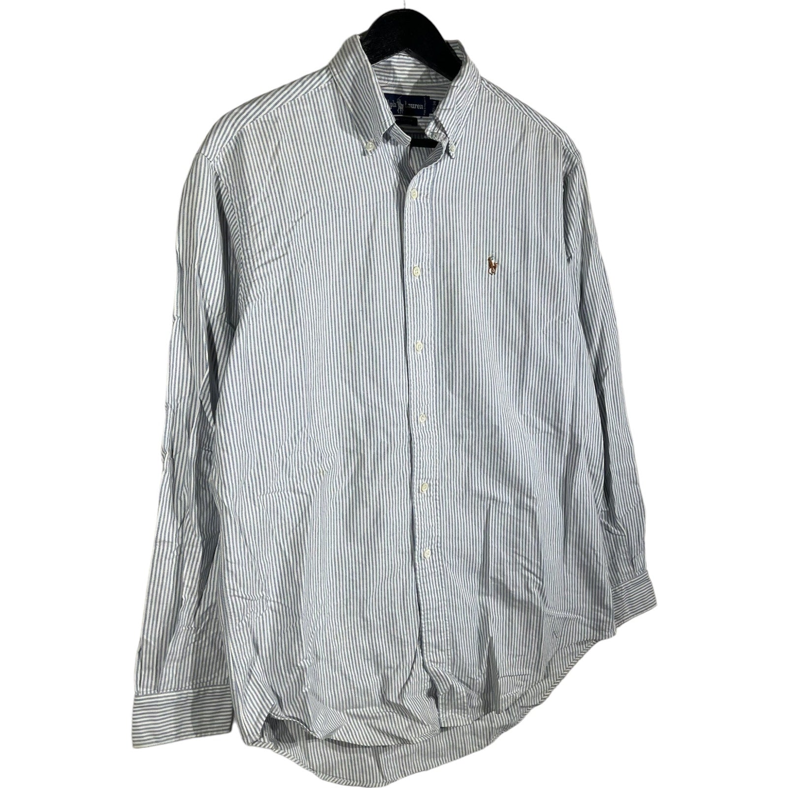 Collection of Ralph Lauren Striped Long Sleeve Button Down in a gallery layout