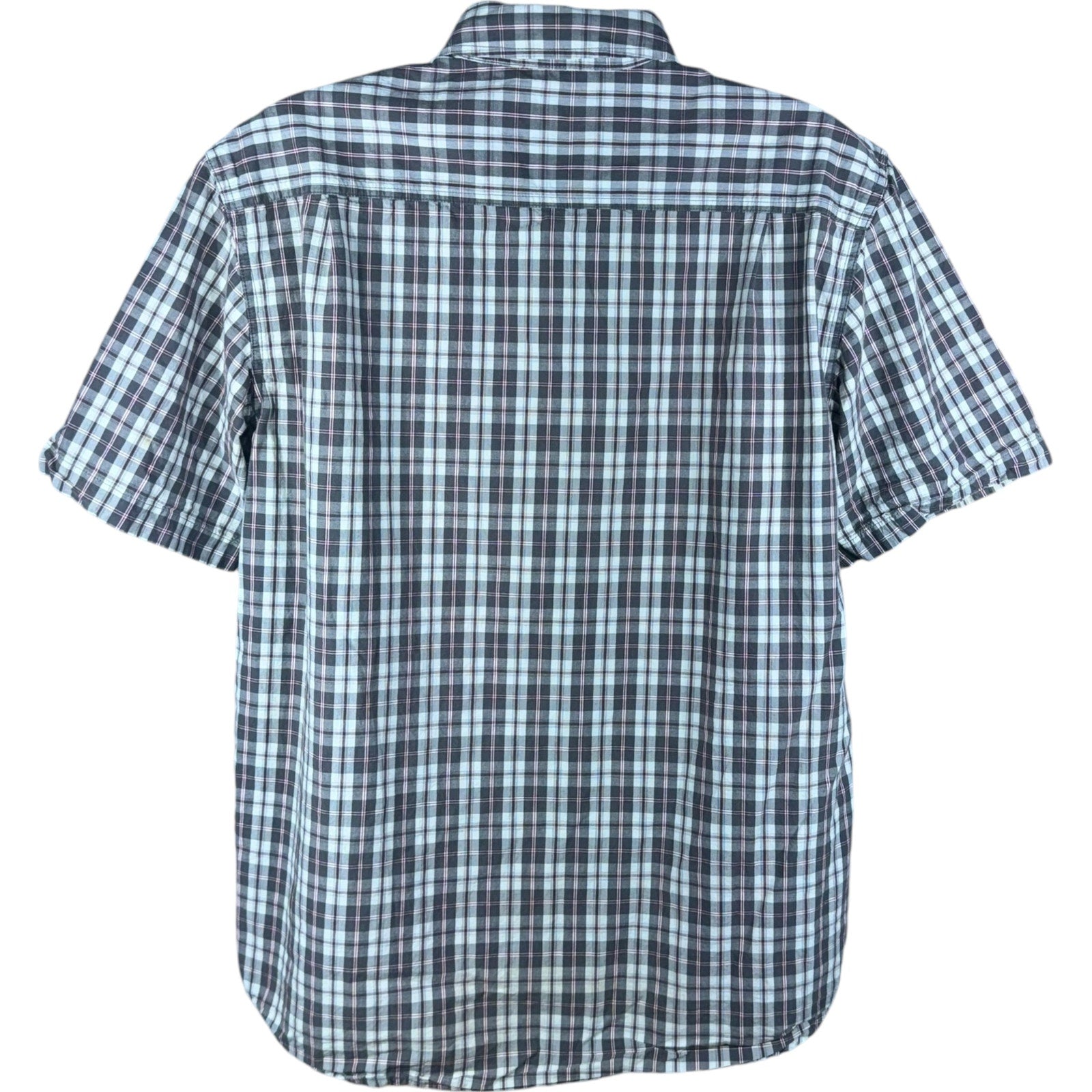 Collection of Carhartt Plaid Short Sleeve Button Up Shirt in a gallery layout