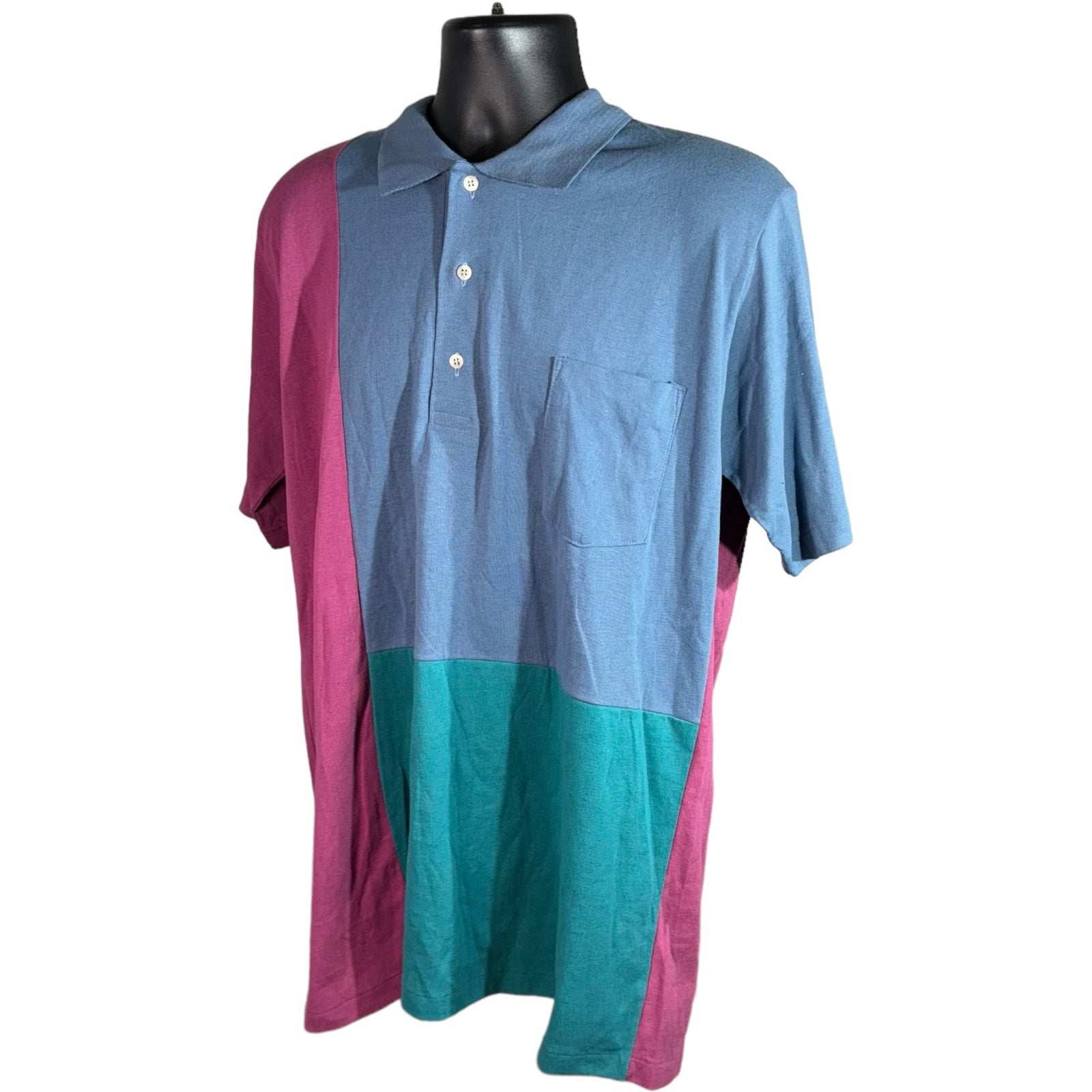 Collection of Sovereign Color Block Short Sleeve Polo in a gallery layout