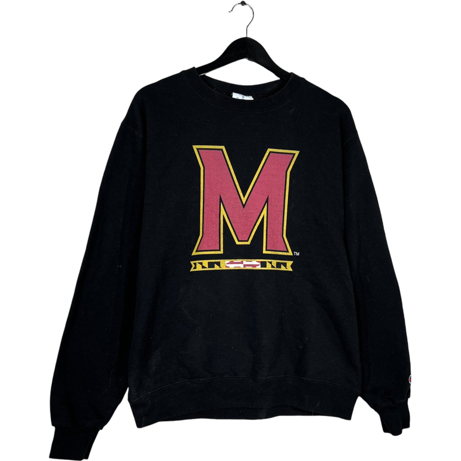 Collection of Champion University Of Maryland Logo Crewneck in a gallery layout