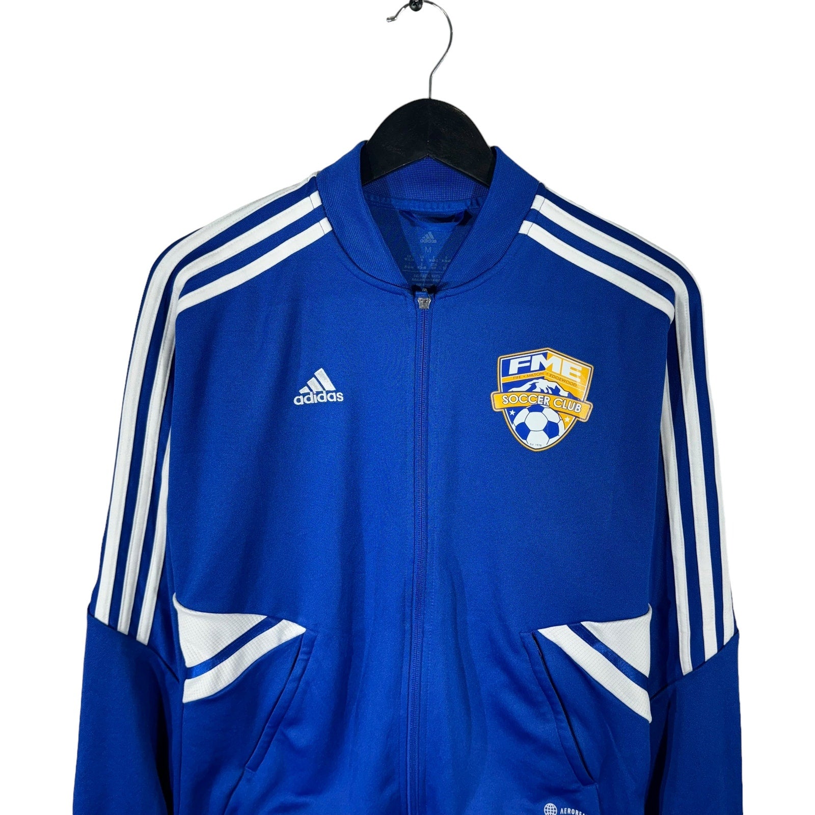 Collection of Adidas FME Soccer Club Full Zip Light Jacket in a gallery layout