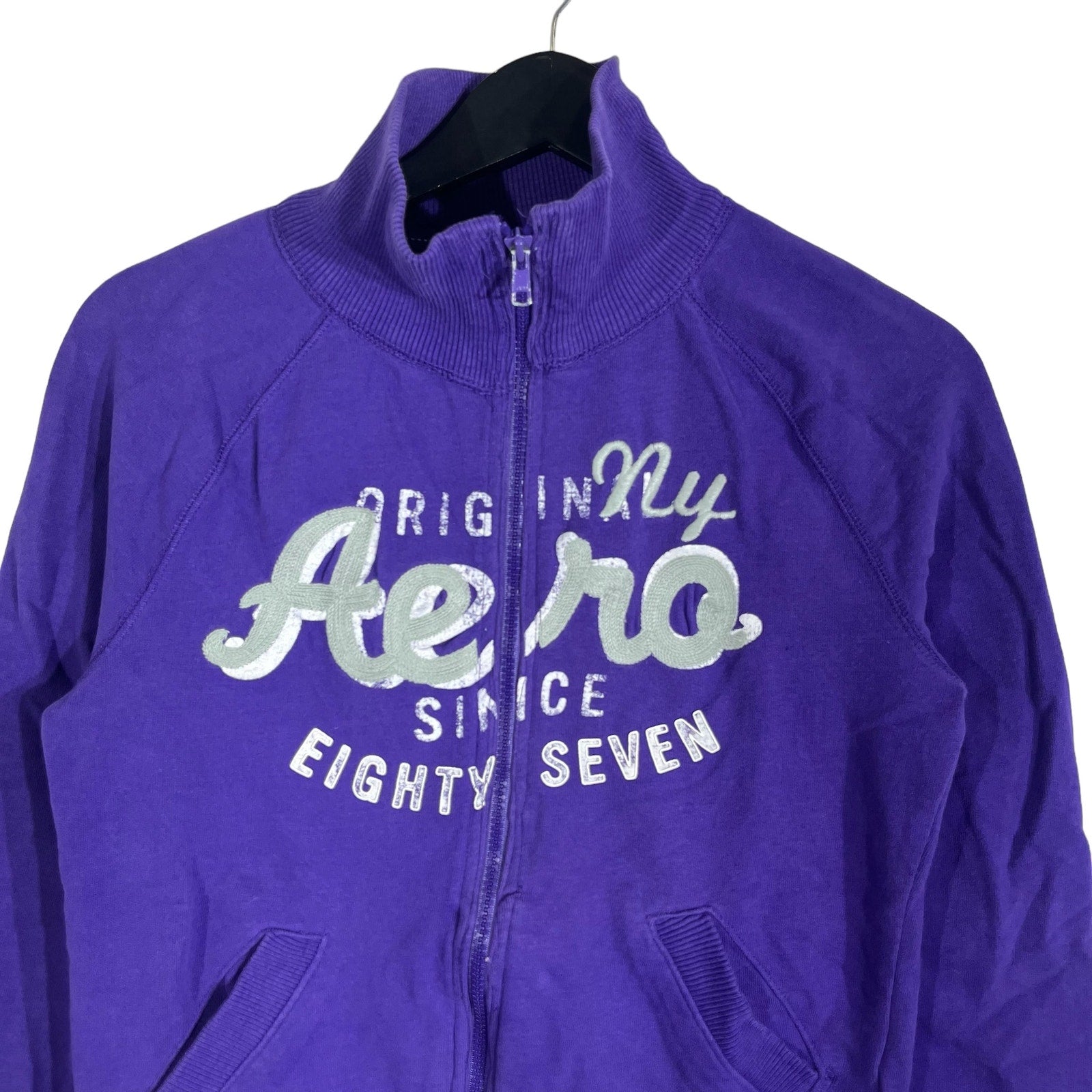 Collection of Women's Aeropostale Full Zip Light Jacket in a gallery layout