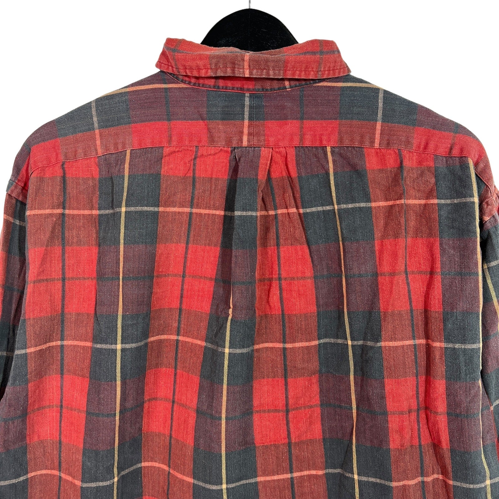 Collection of Vintage Ralph Lauren Button Down Plaid Dress Shirt in a gallery layout