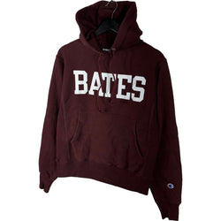 Collection of Champion "Bates" College Spellout Hoodie in a gallery layout