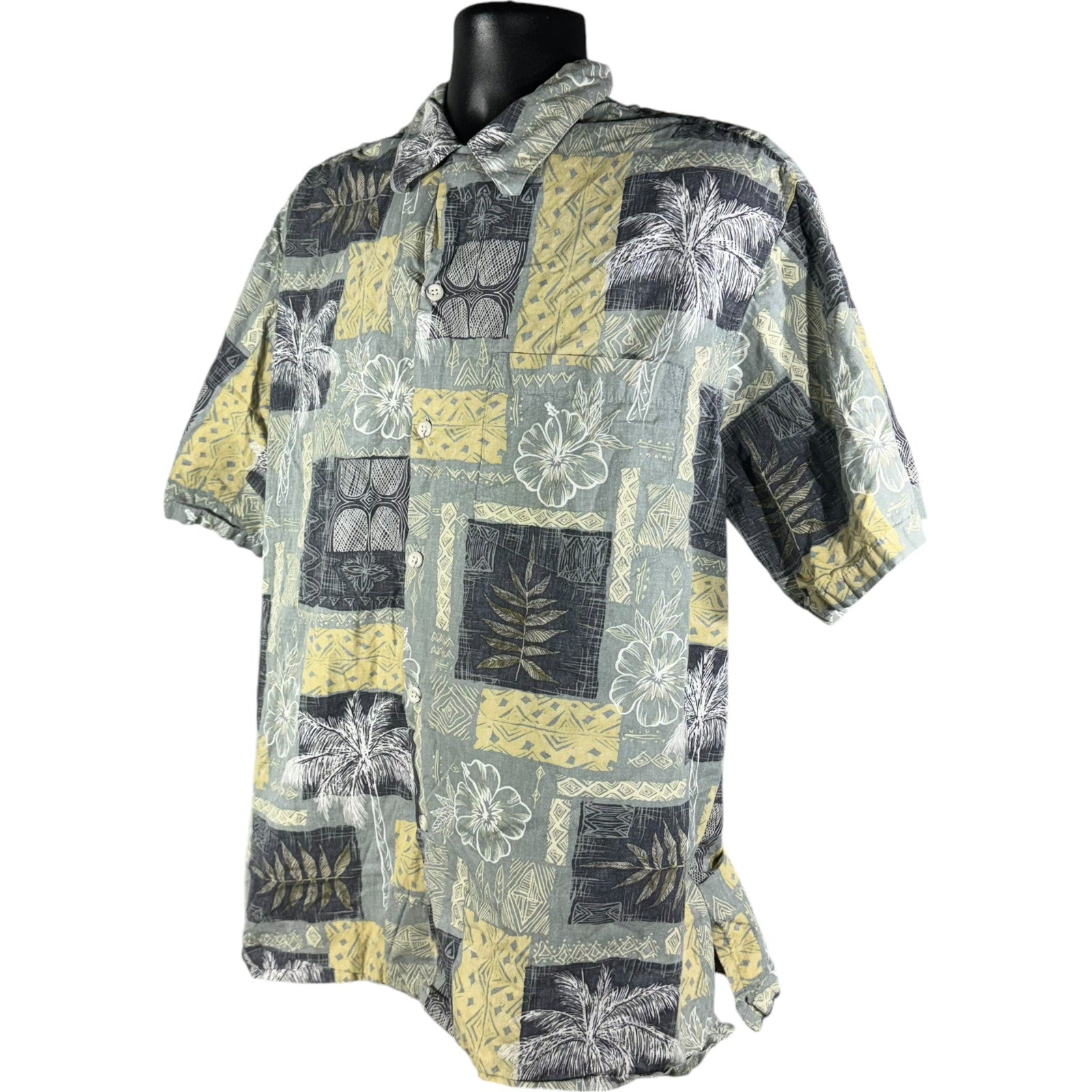 Collection of Floral Hawaiian Short Sleeve Button Up in a gallery layout