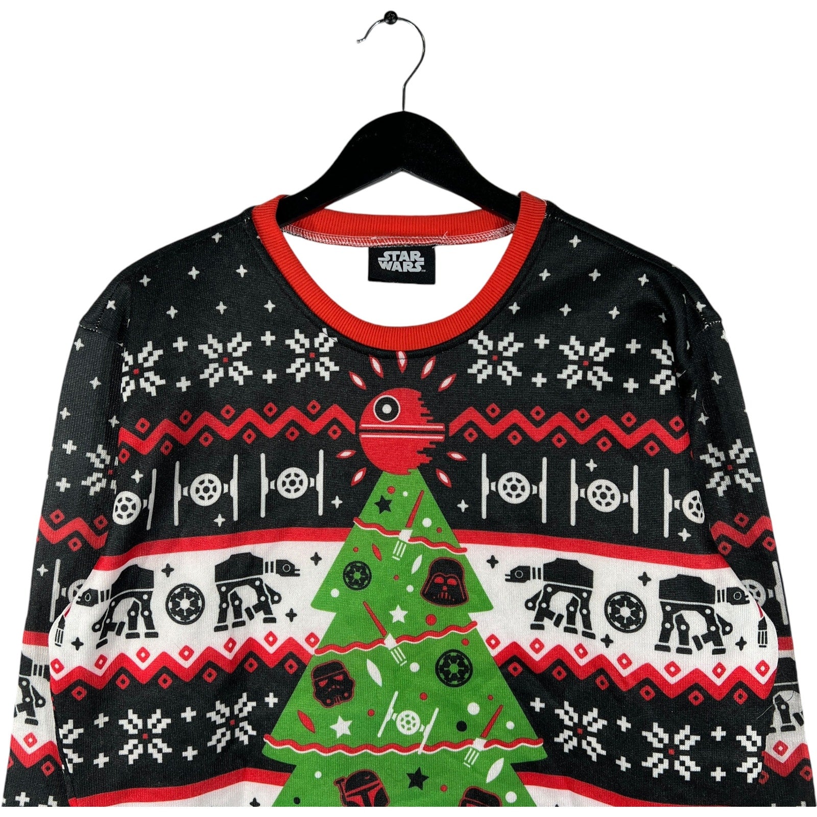 Collection of Star Wars Ugly Christmas Sweater Style Crewneck in a gallery layout