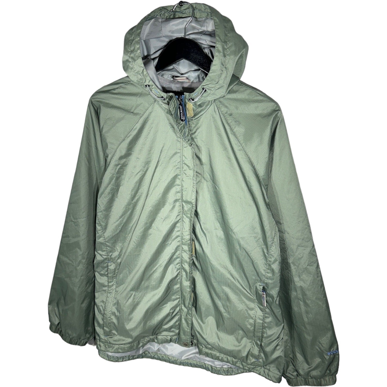 Collection of Women's Woolrich Hooded Full Zip Light Jacket in a gallery layout