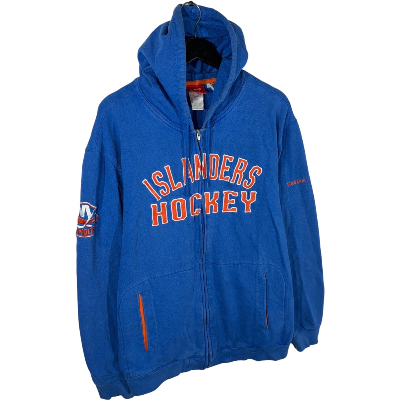 Collection of New York Islanders Reebok NHL Hoodie in a gallery layout