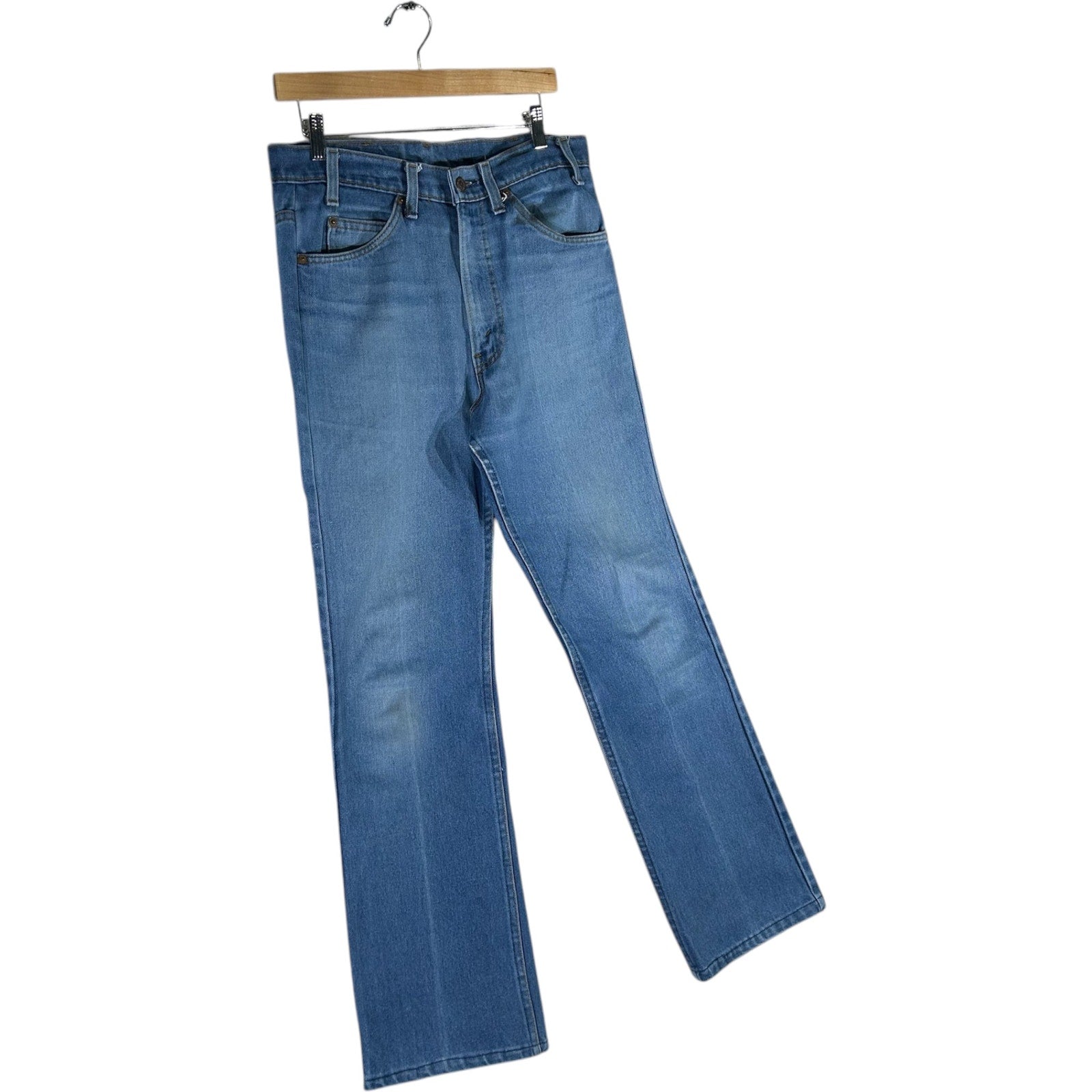 Collection of Levi's Orange Tab Boot Cut Jeans 33x29 in a gallery layout